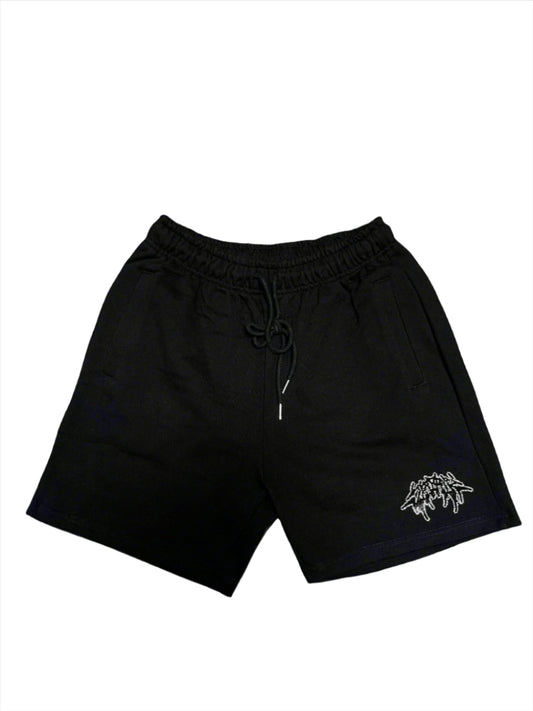 REBIRTH RHINESTONE SHORTS [BLACK]