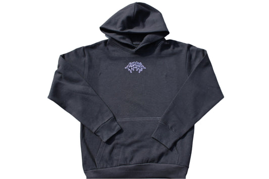 VILLAIN RHINESTONE HOODIE [BLACK]